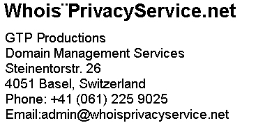 WhoisPrivacyService.net - Whois Privacy Services